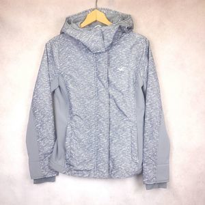 Hollister Zip Up All Weather Jacket Heathered Gray Suze Medium